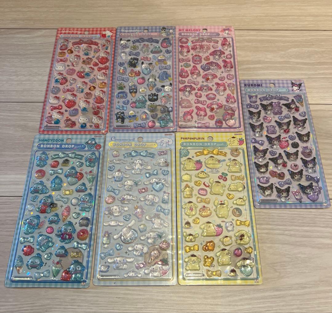 「正規品」ボンボンドロップシール 7種 第二弾