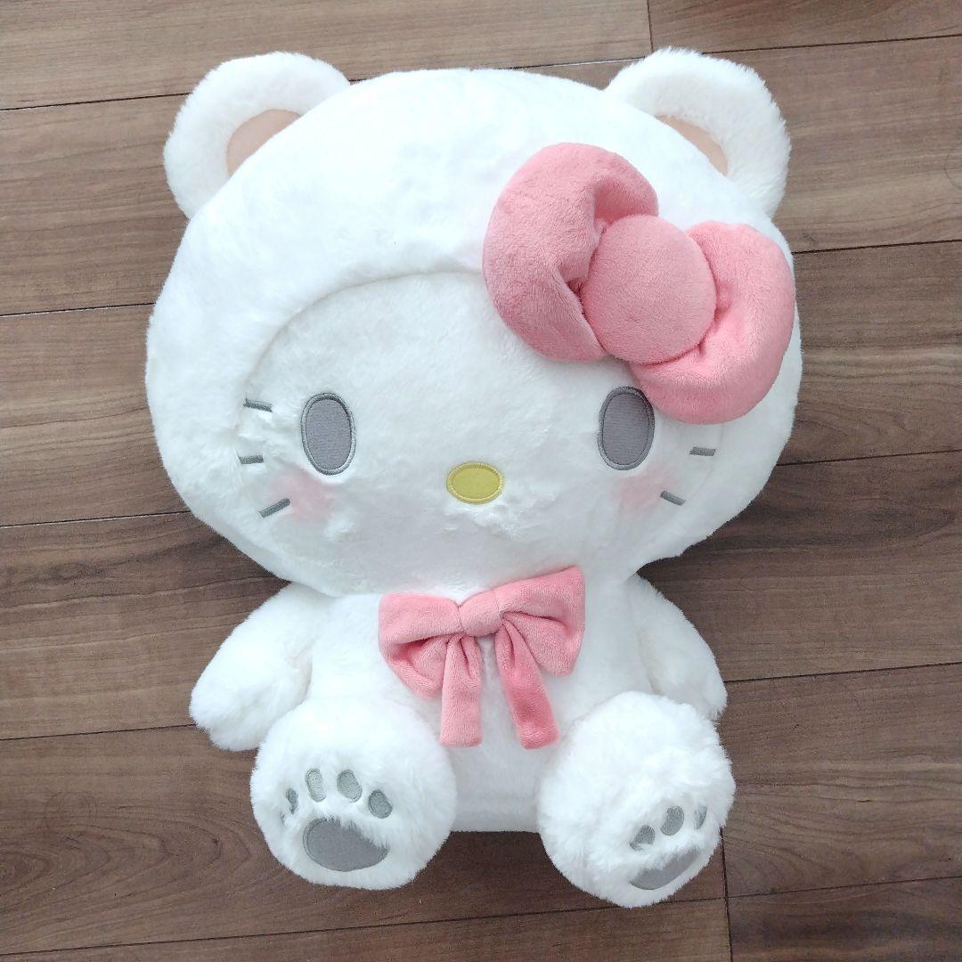 ハローキティ ぬいぐるみ ホワイトベアドール キティちゃん キティ BIG