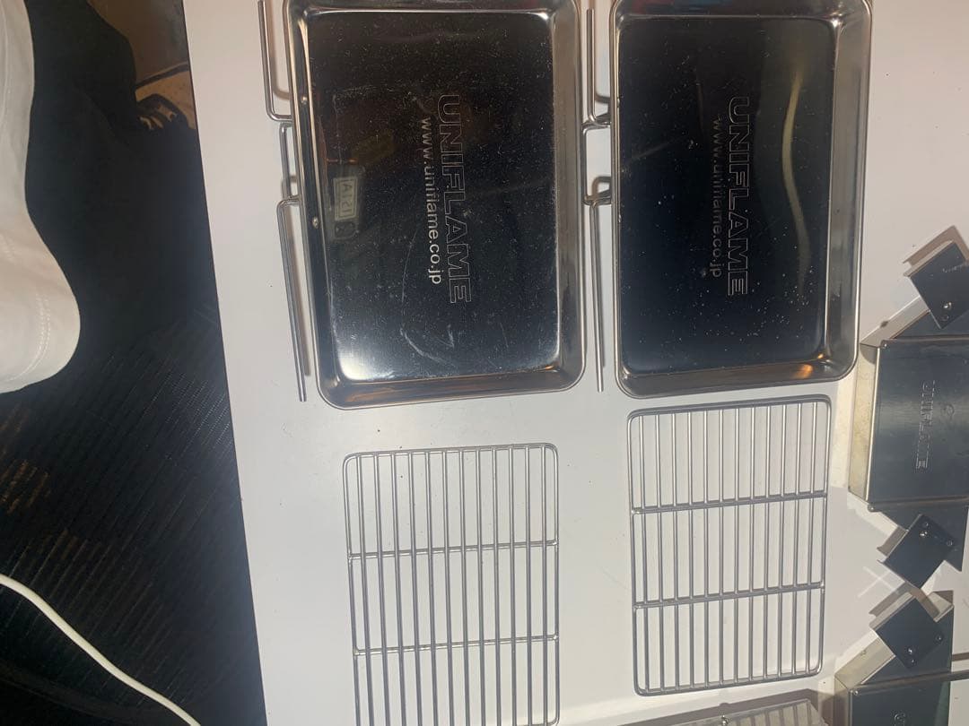 貴重　UNIFLAME ユニセラ　初期　サイドトレイ2枚　グリルパン　セット