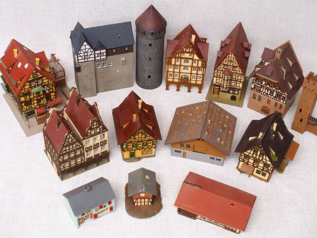 Nゲージ 建物 ストラクチャー セット ジオラマ用 B