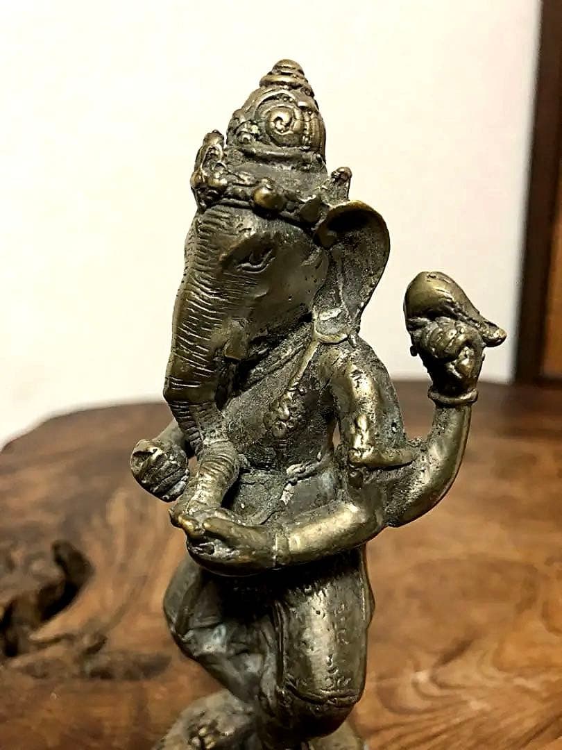 仏教美術 ガネーシャ 白銅製 仏像