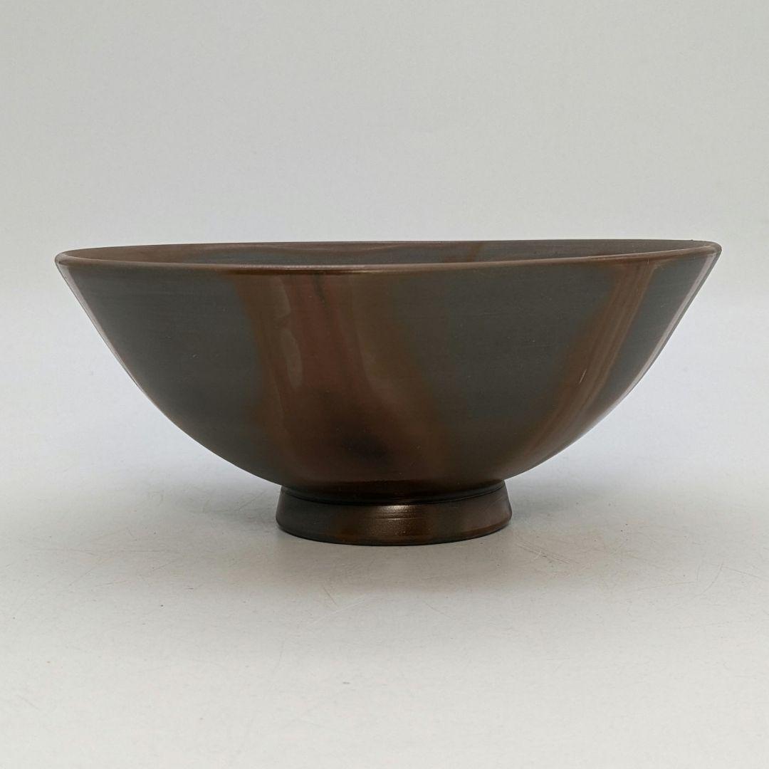 伝統工芸士柴岡秀泉 青備前緋襷茶盌 合箱 備前焼 抹茶碗 抹茶茶碗 茶道具 茶器