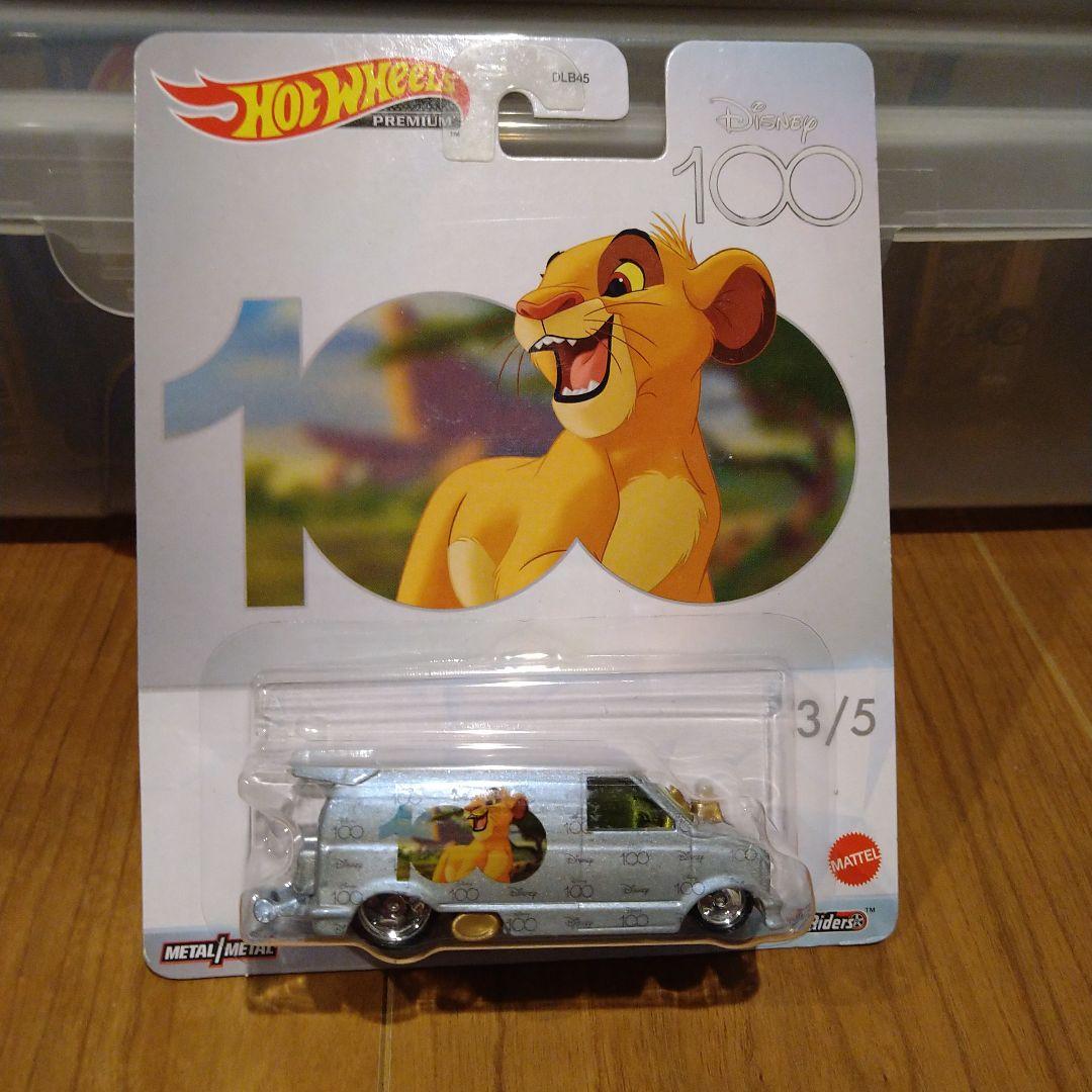 ホットウィール ポップカルチャー ディズニー100周年記念モデル 5台セット