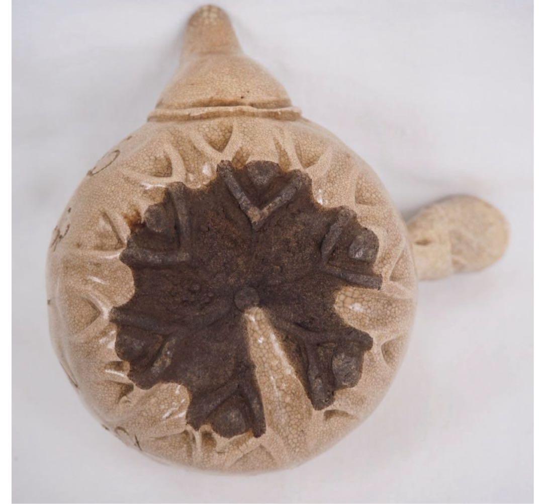 送料無料　江戸時代　尼僧【大田垣蓮月】自作 詩詠彫 手捏煎茶器6点名品茶道具