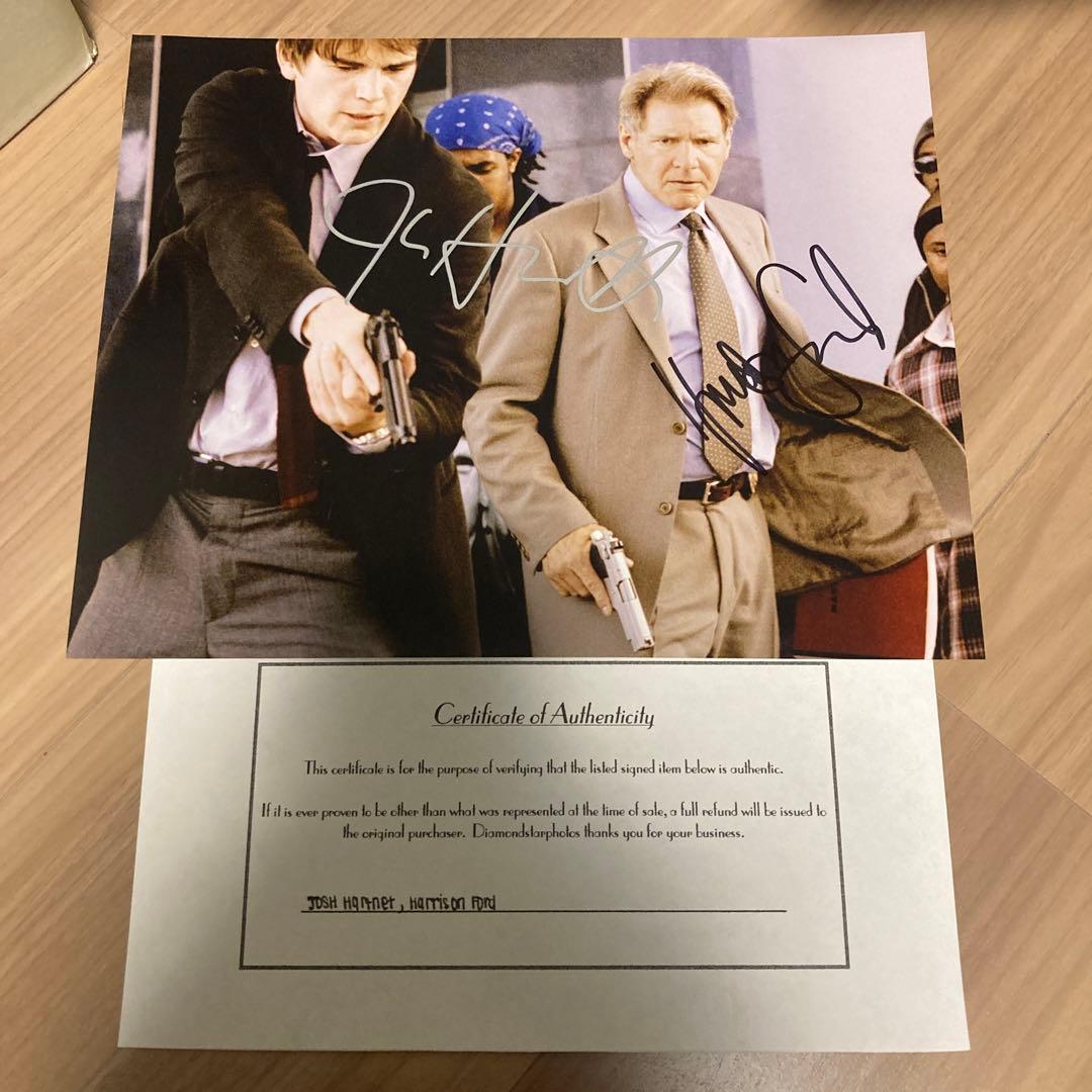 直筆サイン　ハリソンフォード　ジョシュハートネット