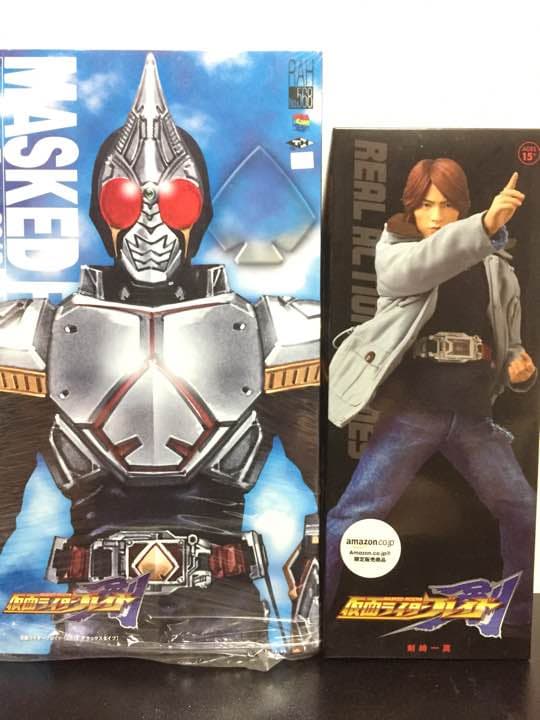 【難有 取扱注意】稀少品RAH「剣崎 一真」&「仮面ライダーブレイド」