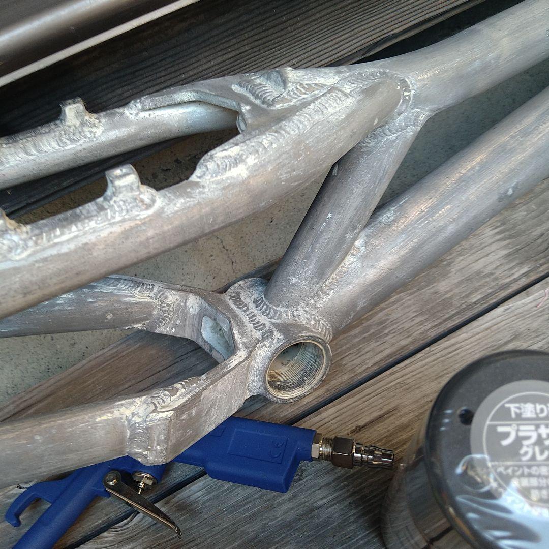 Dob 20インチ BMX系バイクフレーム 塗装セット サンドブラスター付き