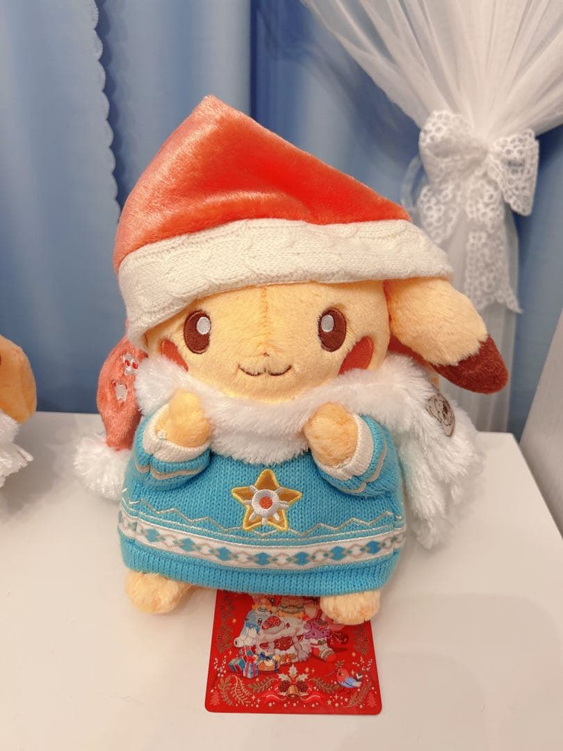 クリスマス ピカチュウ ぬいぐるみ 2024 タグ付き