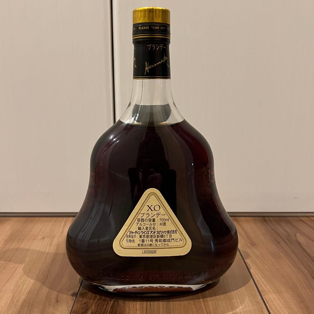 ヘネシー X.O ブランデー 金キャップ クリアボトル 700ml