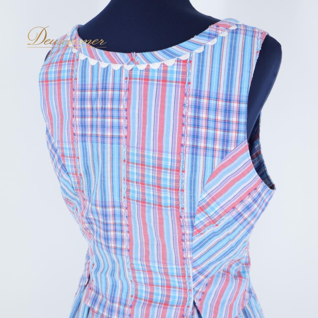 【美品 日本製 フォークダンス衣装】ブルー Romi Mother 上下セット