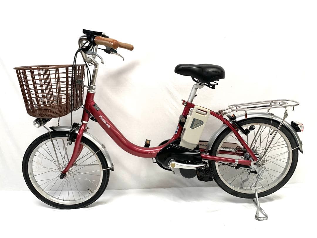 【即乘】送料無料 Panasonic 電動自転車6.6Ah長押し4点灯動作確認済