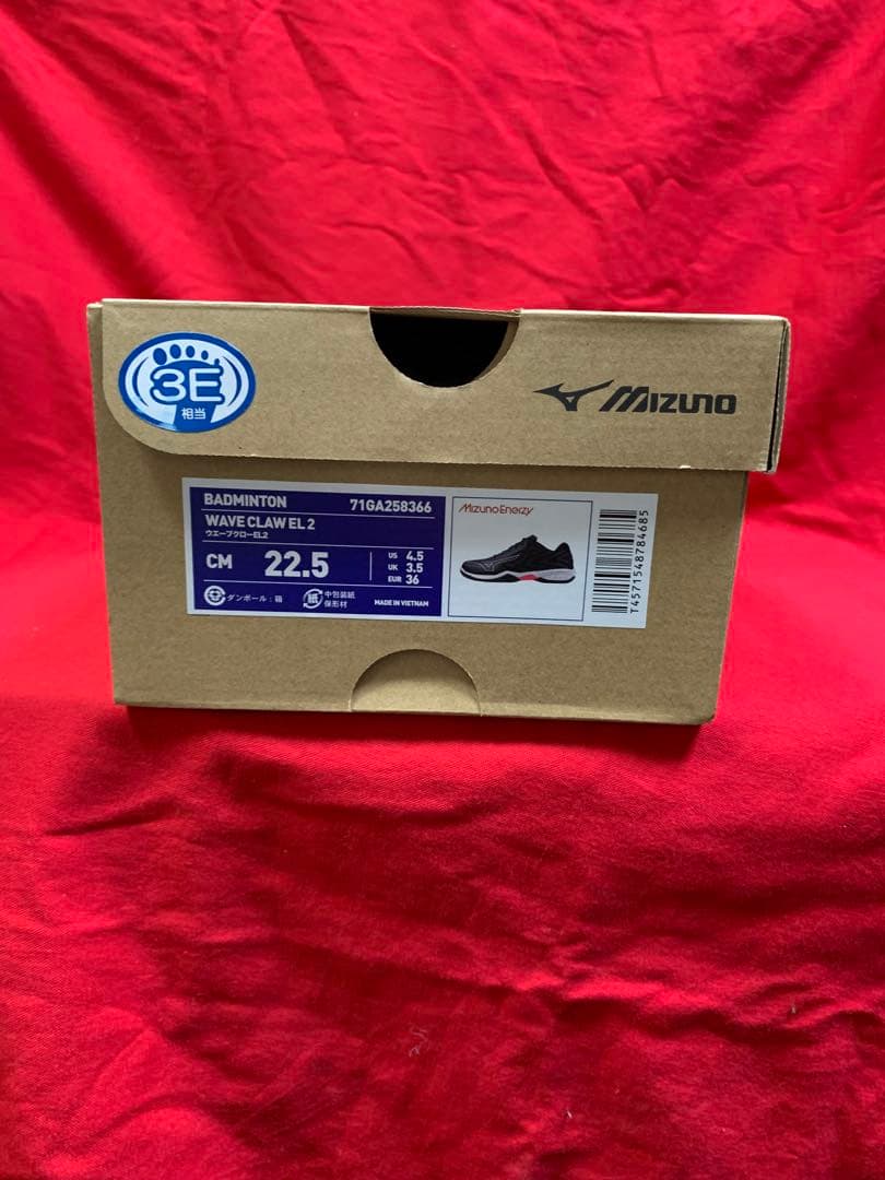 71GA258366 22.5cm バドミントン ミズノ シューズ