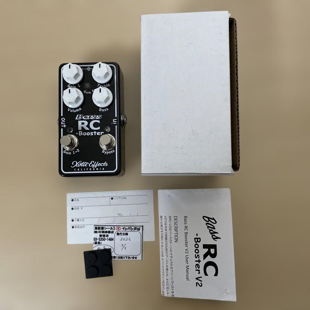 【美品】Xotic Bass RC Booster V2 BRC-V2 元箱付