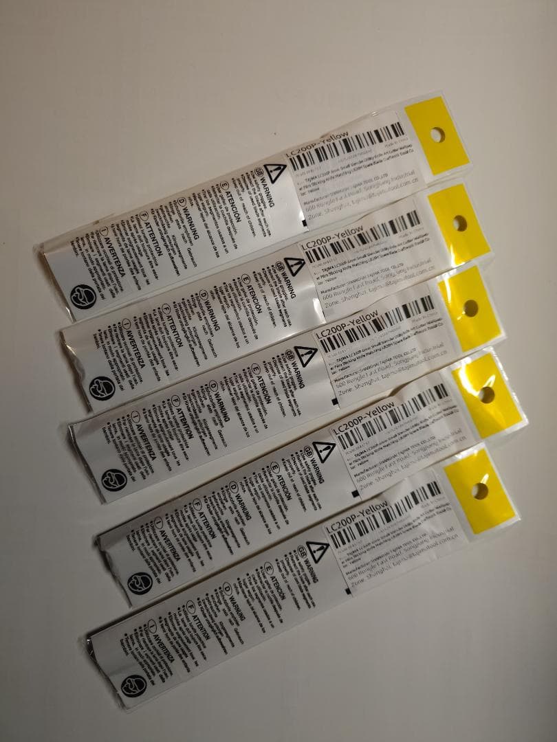 【1524】タジマカッターナイフ 黄・赤色　各５本組　計10本