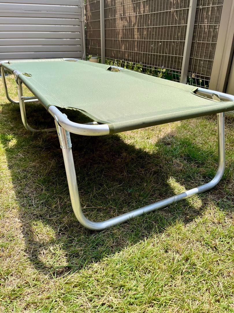 米軍放出未使用品 折りたたみ式コット 簡易ベッド アルミフレーム 軽量 実物