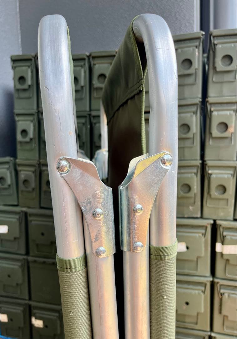 米軍放出未使用品 折りたたみ式コット 簡易ベッド アルミフレーム 軽量 実物