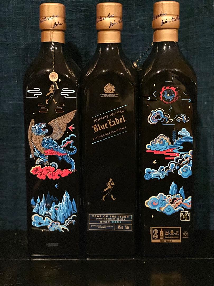 【限定・希少】ジョニーウォーカー ブルーラベル 寅年 750ml 3本セット