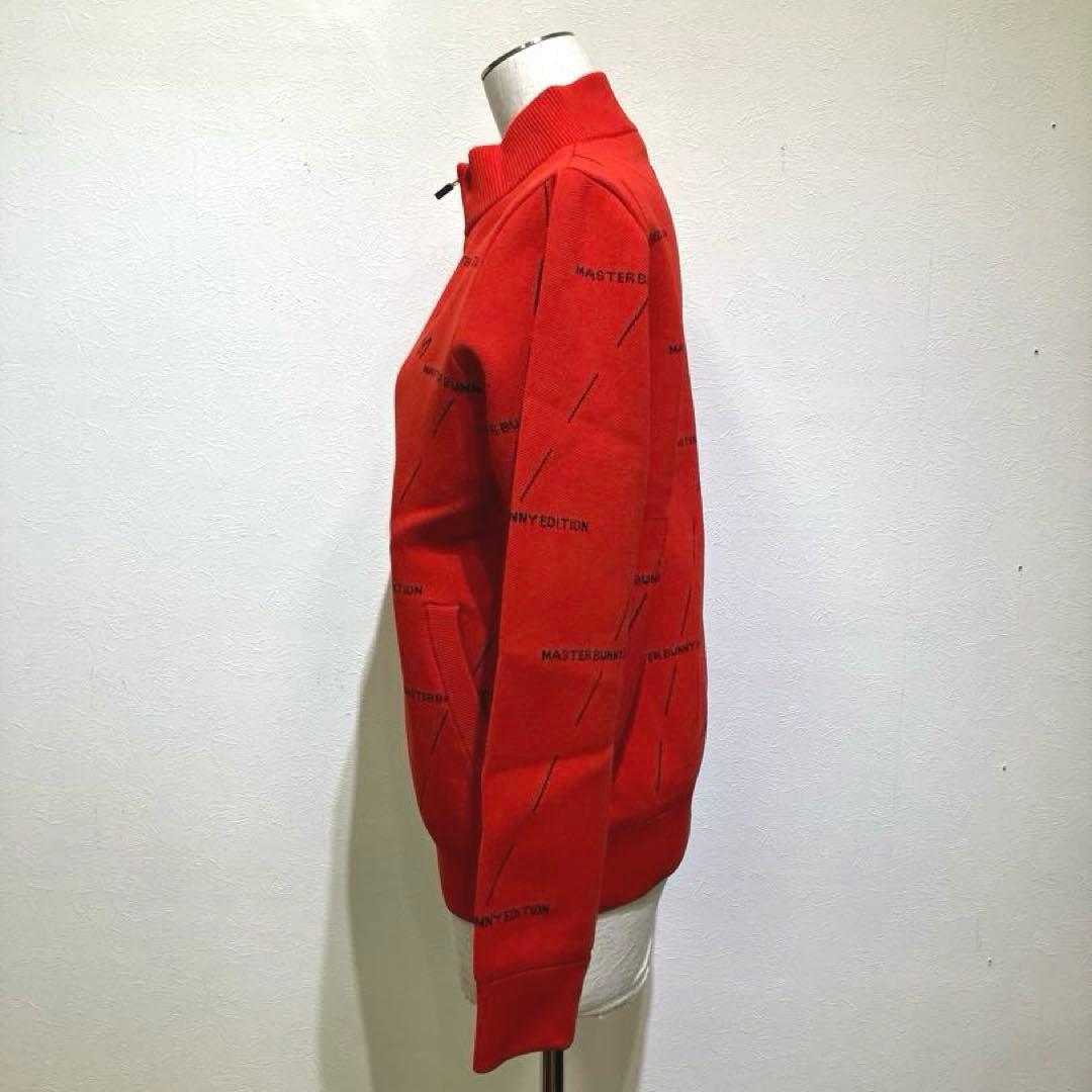 MASTER BUNNY EDITION 裏地付ジップアップニットブルゾン　赤