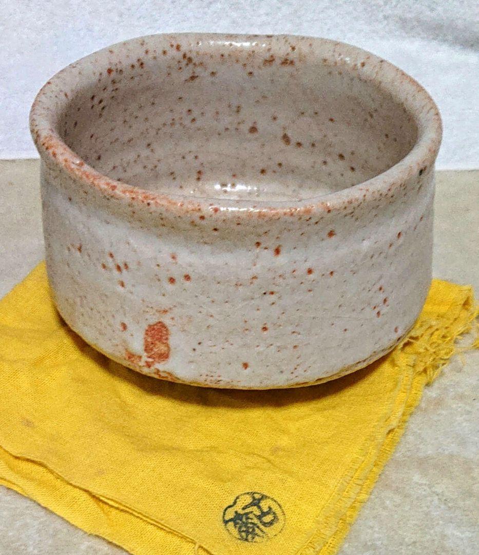 古麦作抹茶茶碗 木箱付き