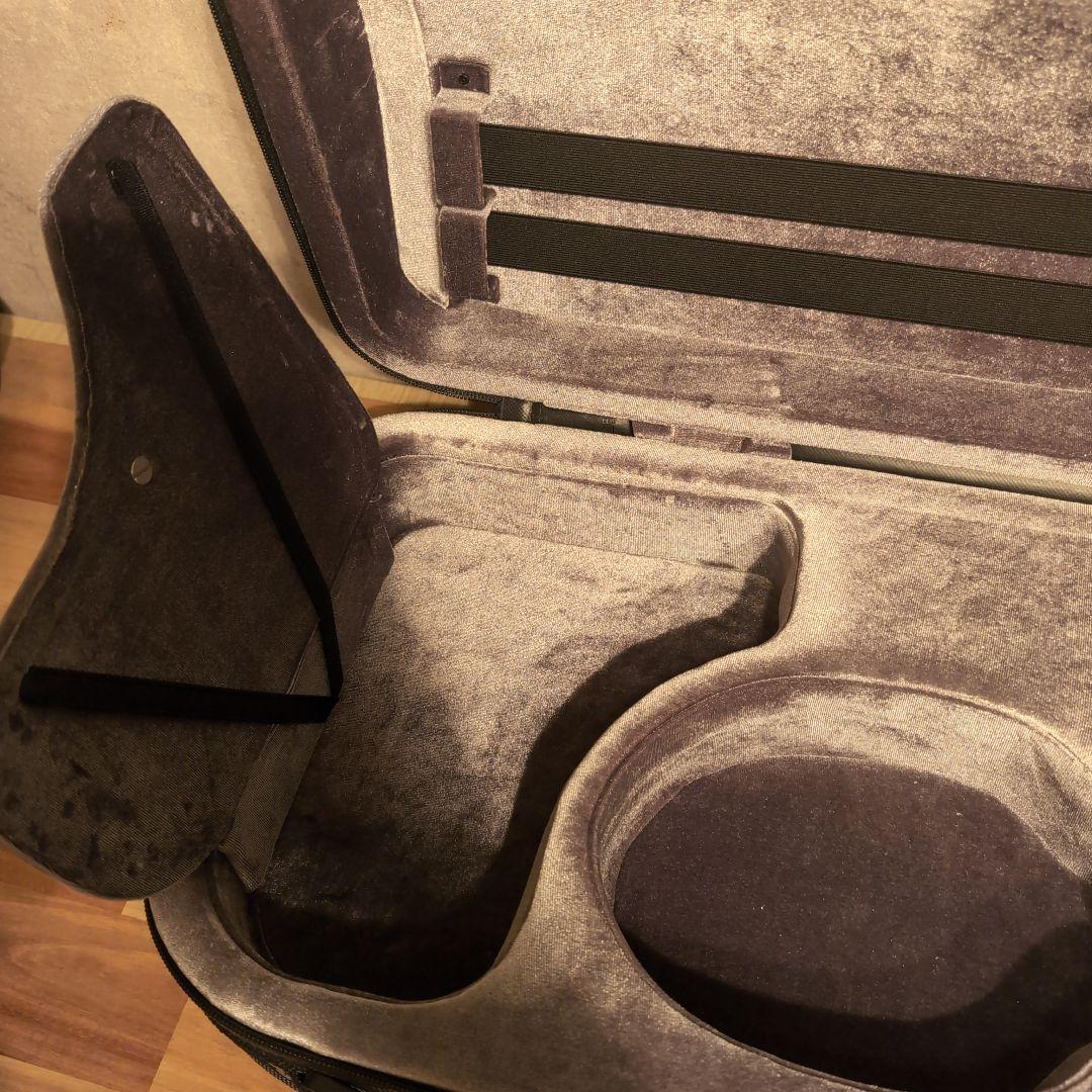 【未使用に近い】YAMAHA ヤマハ バイオリン ケース グレー ネイビー