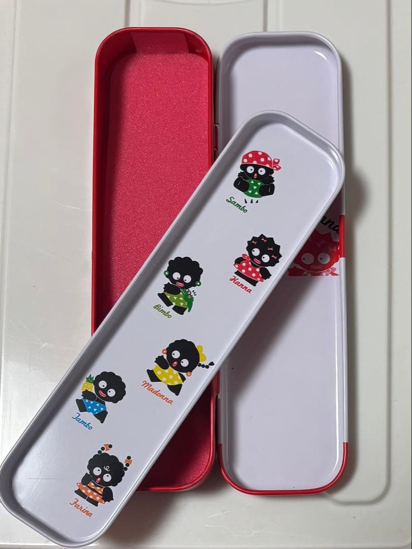 レア物 サンリオ　缶ペンケース　サンボandハンナ