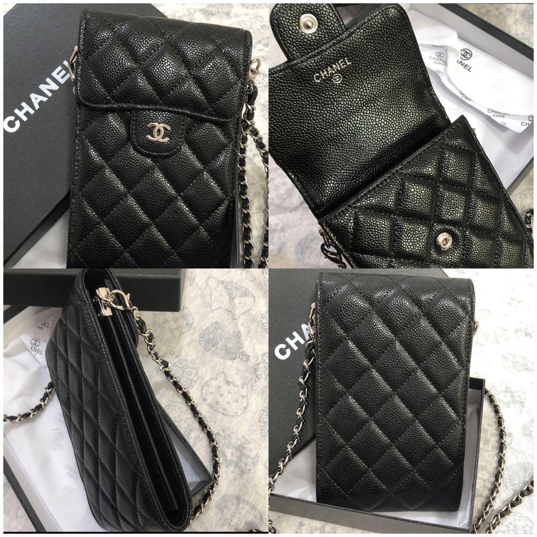 新品CHANEL シャネル ノベルティ スマホショルダー チェーンポーチ