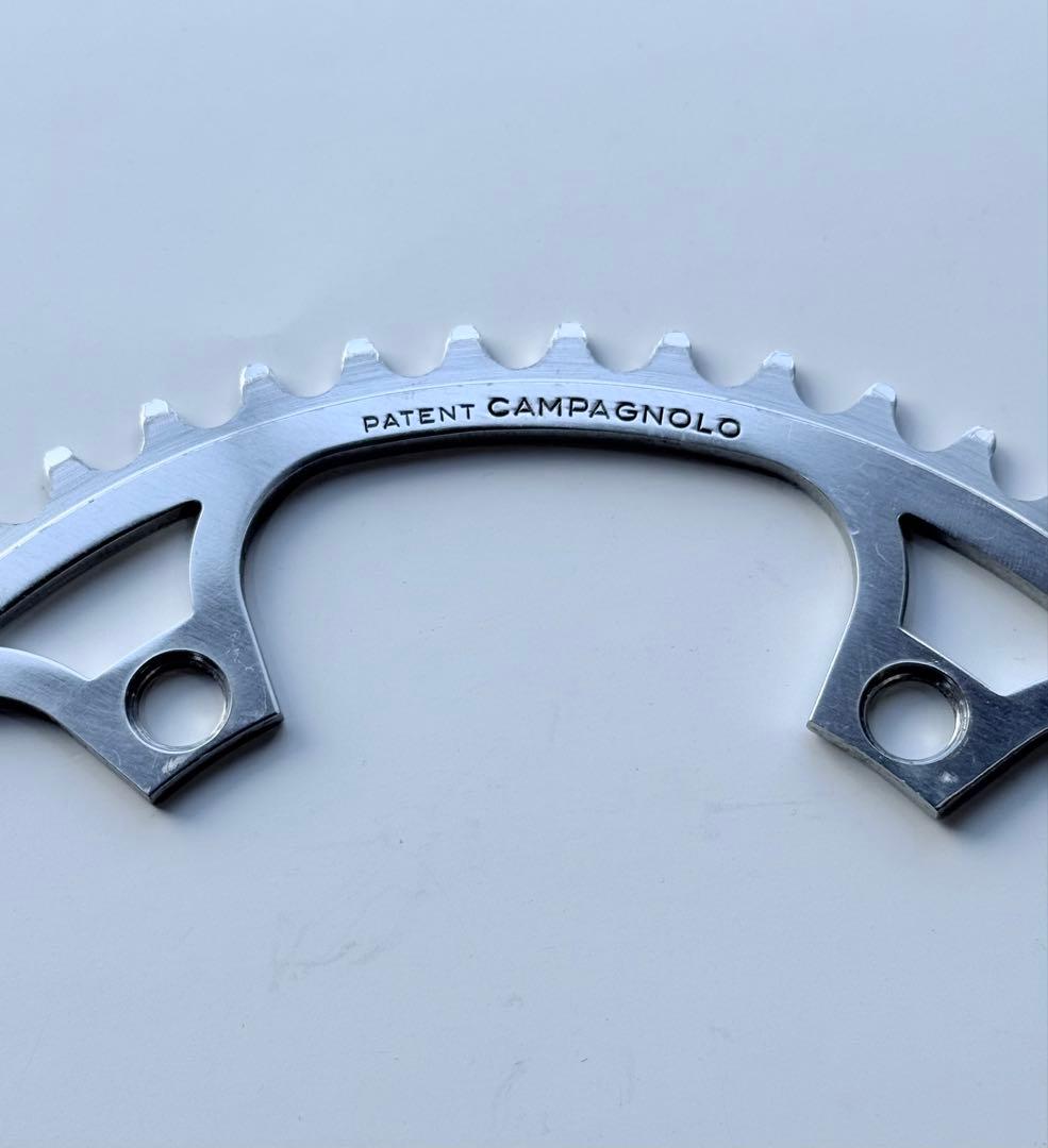 【美品】カンパニョーロスーパーレコードチェーンリング 52T (PCD144)