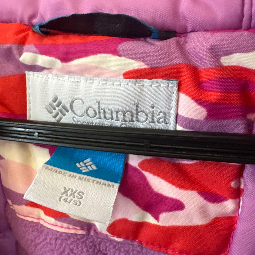 コロンビア　スキーウェア ピンク迷彩　xxs