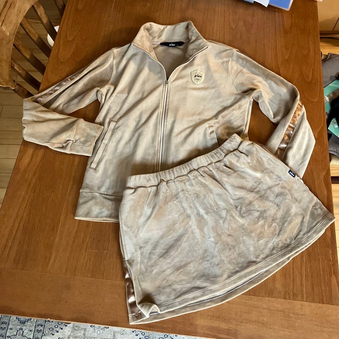 prince ベロアジャケット&ベロアスカート　ベージュ　Mサイズ