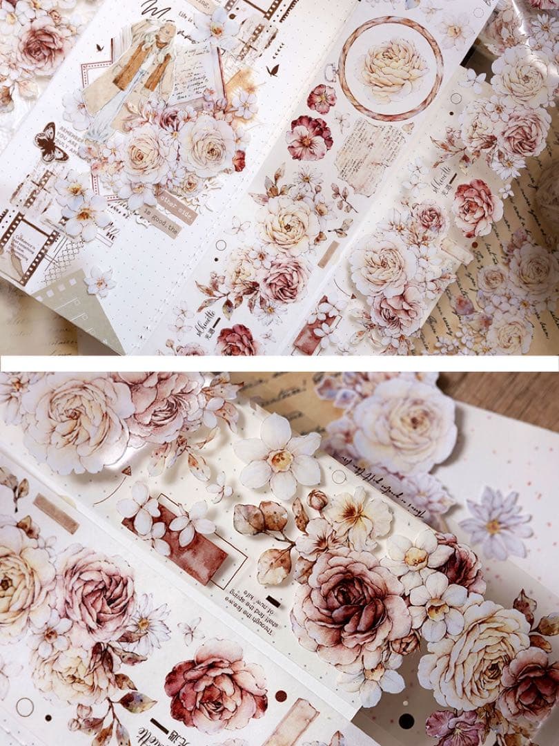 小白家文創《花夕》海外マスキングテープ　マステ 【1807】