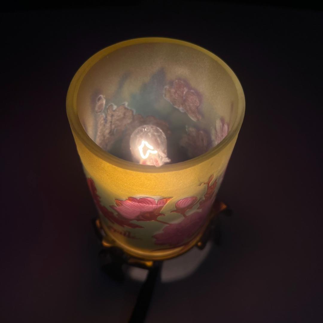 ◆証明書付◆EmileGalleエミールガレ 卓上ランプ　カメオ彫