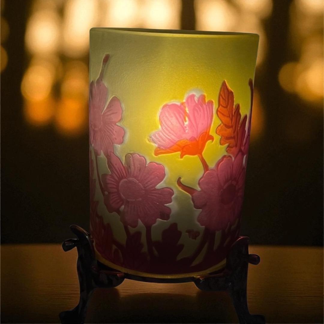 ◆証明書付◆EmileGalleエミールガレ 卓上ランプ　カメオ彫