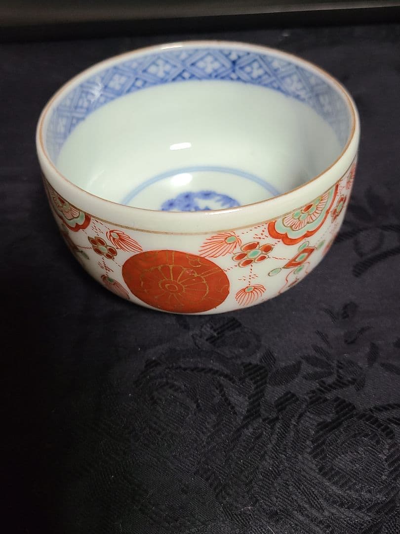 須田菁華赤玉瓔珞文茶碗