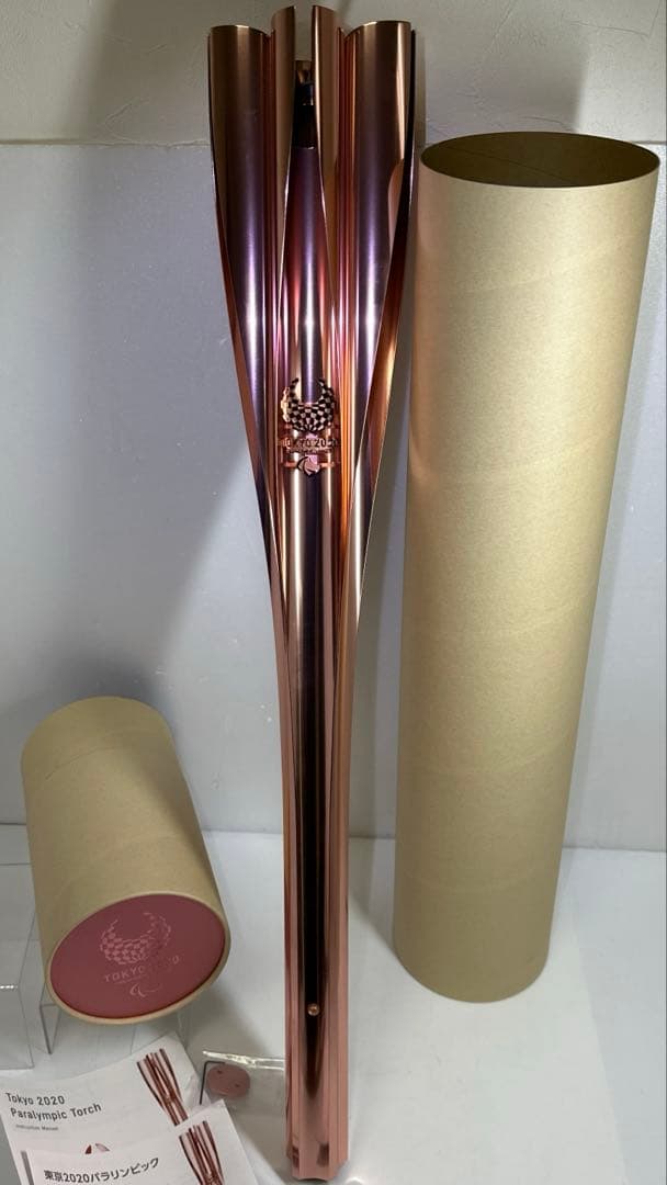 専用東京2020 オリンピックパラリンピックリレートーチ887g全長71㎝東な