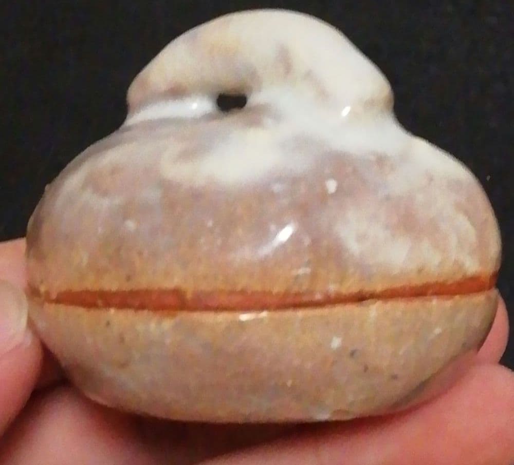 人間国宝　三輪休雪作　萩焼　はじき　香合　共箱　共布　茶道具