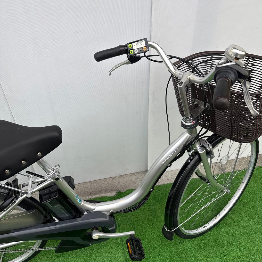 YAMAHAヤマハ電動アシスト自転車26インチ 12.3Ah シルバー