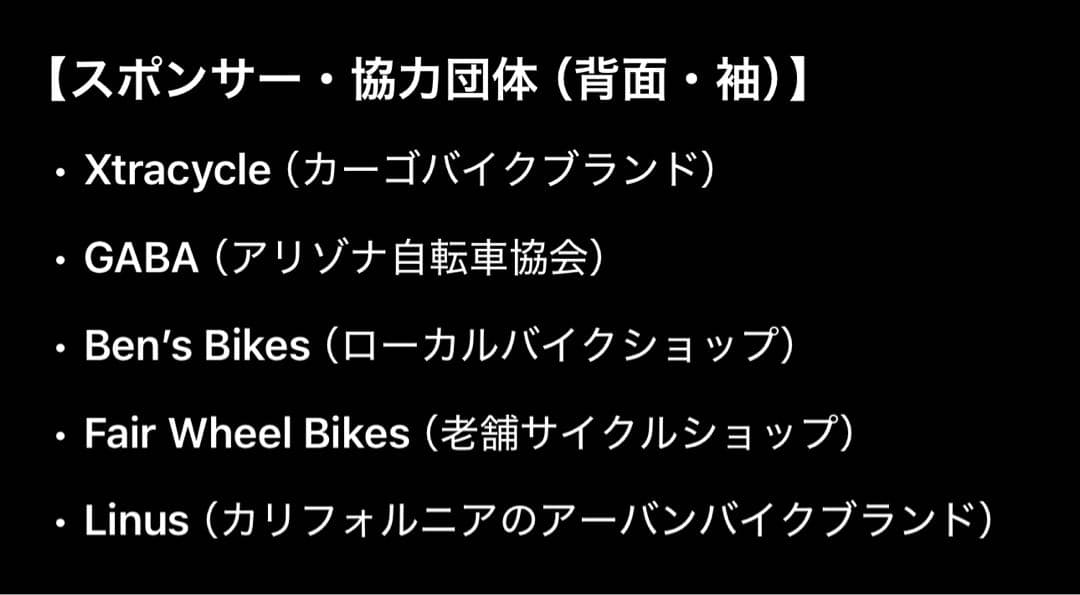 非売品 BICAS／GOLOCO別注 25周年 アートサイクルジャージ