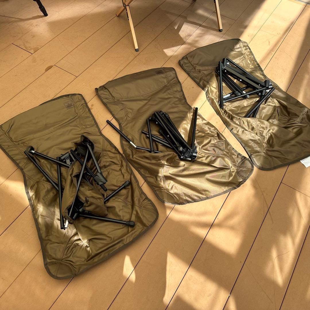 タラスブルバ コンパクトリラックスチェア アルミ ハイバック 肘掛け 2回使用