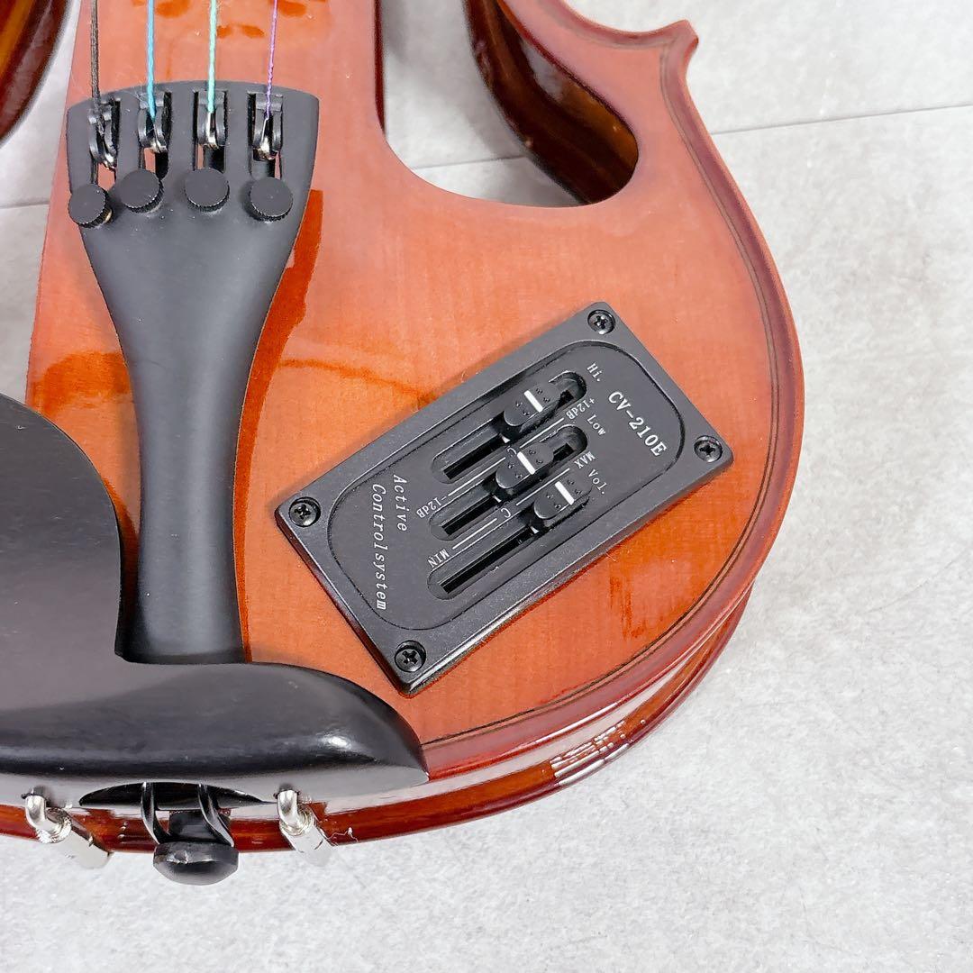 V589 カルロ・ジョルダーノ CV-210E エレキ バイオリン サイレント