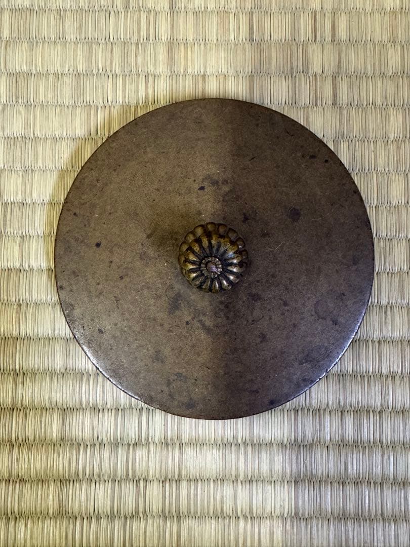 鉄瓶　蓋　龍文堂造　蓋のみ