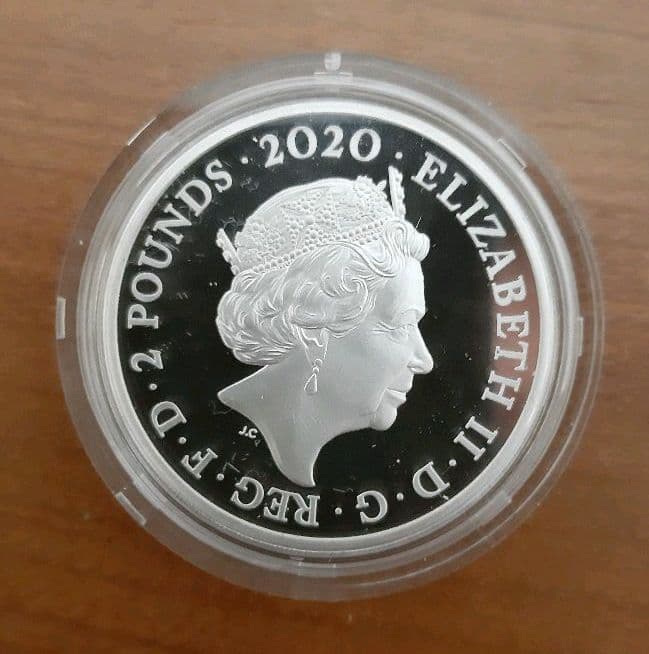 イギリス ジェームズボンド007 2020年 ２ポンド １オンス 銀貨 第2貨
