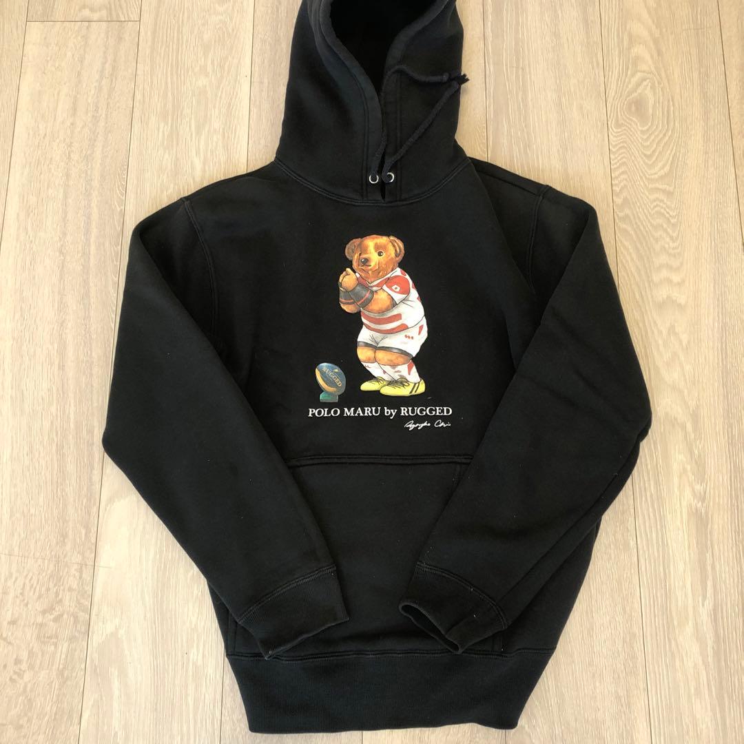 POLO MARU by RUGGED ブラックパーカー　五郎丸