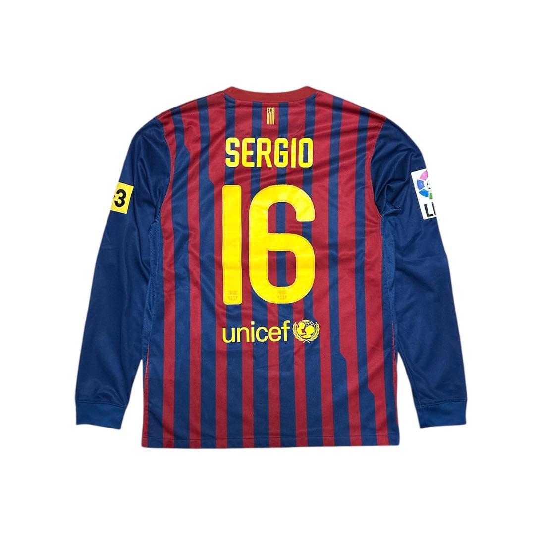 NIKE 11-12 バルセロナ 長袖 ユニフォーム #16 セルヒオ ブスケツ