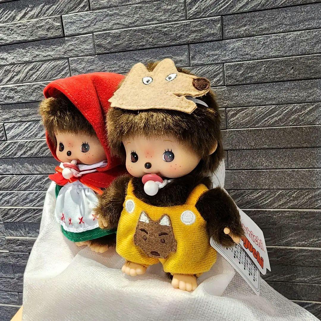 お顔厳選モンチッチ　リバイバル おゆうぎ会 ベビチッチ 赤ずきん オオカミセット