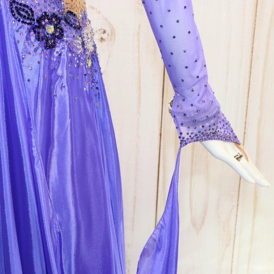 ひ*り様 き*ち様 凛舞クリスアン 社交ダンス衣装 Lサイズ 高級競技ドレス 発