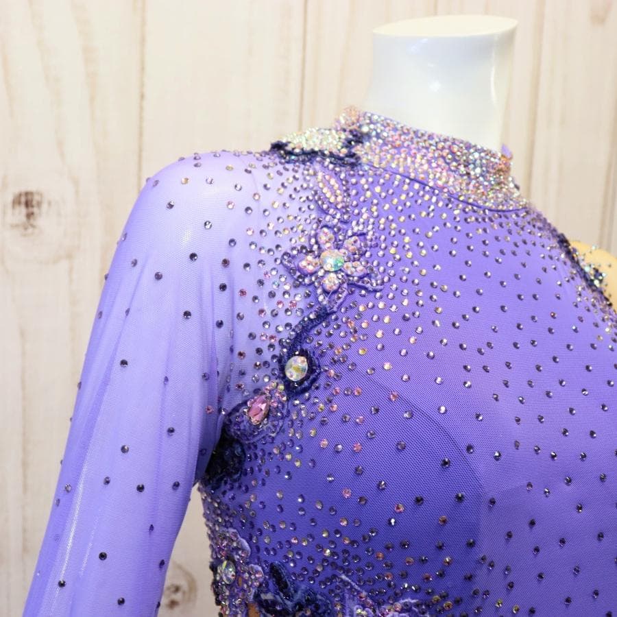 ひ*り様 き*ち様 凛舞クリスアン 社交ダンス衣装 Lサイズ 高級競技ドレス 発