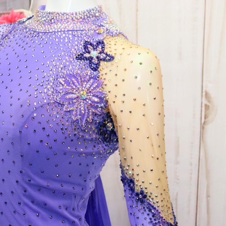 ひ*り様 き*ち様 凛舞クリスアン 社交ダンス衣装 Lサイズ 高級競技ドレス 発