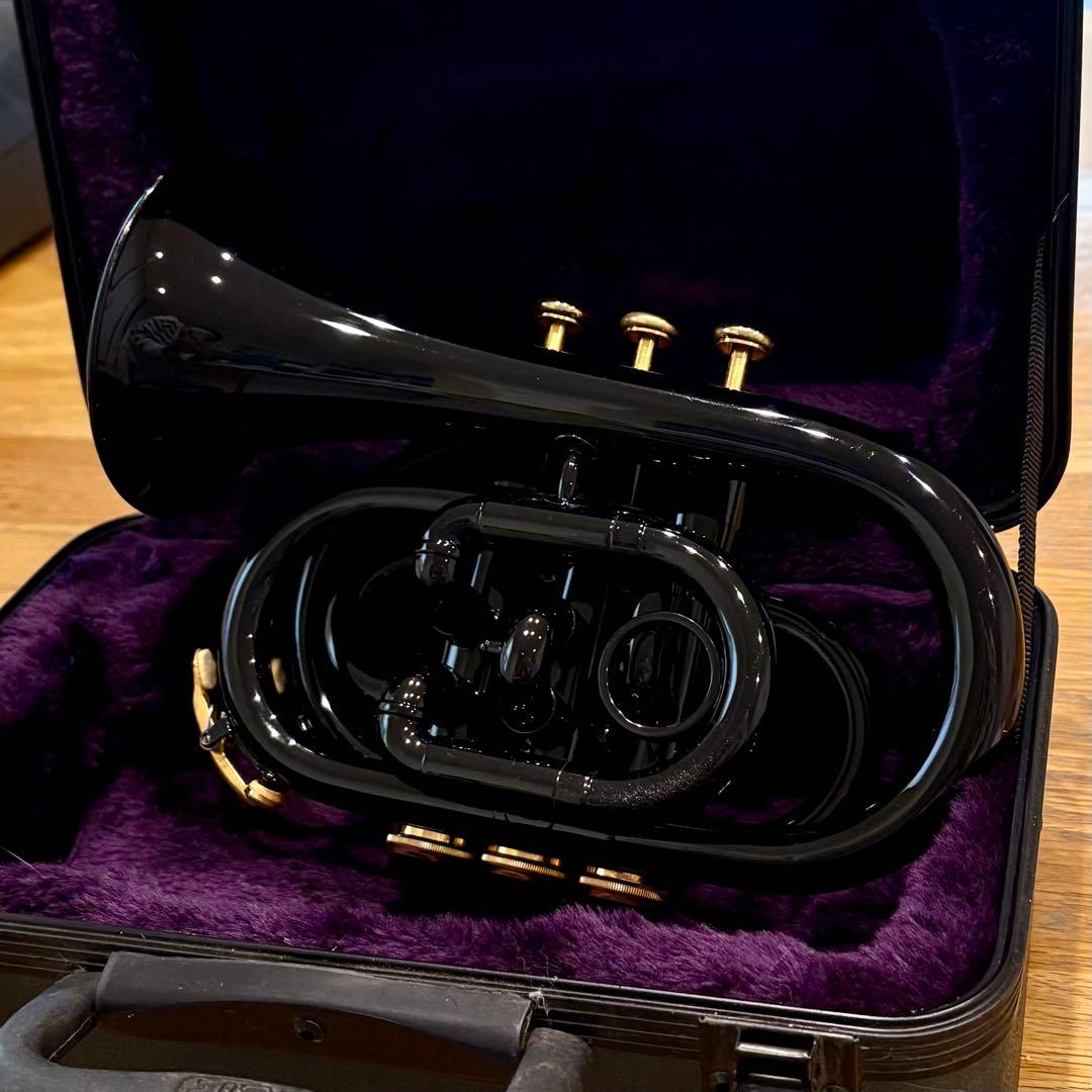 J. Michael ポケットトランペット 本体 ケース付き