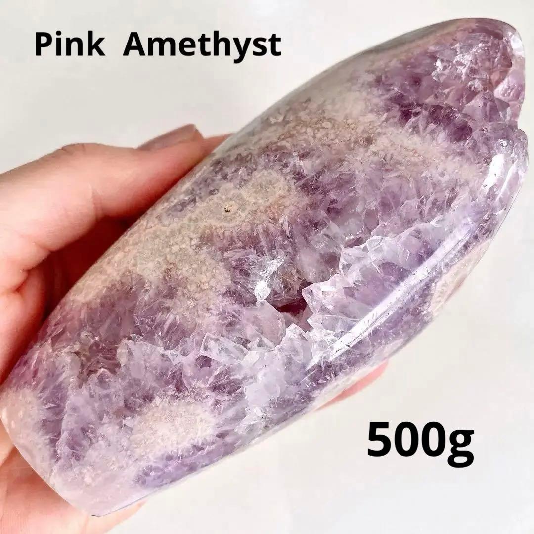 ★★★破格 最終特価【 ピンクアメジスト トーチ型 ドーム 約500g 】