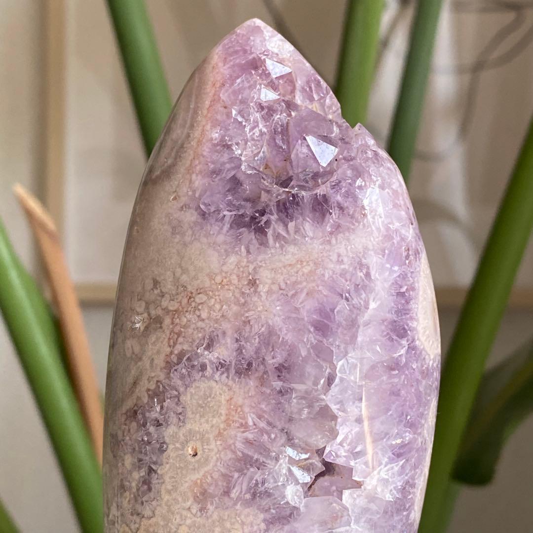 ★★★破格 最終特価【 ピンクアメジスト トーチ型 ドーム 約500g 】